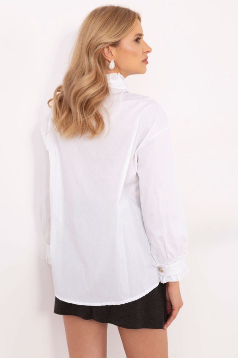 Koszula Damska Model MI-KS-C237.71 White - Italy Moda Italy Moda Koszula Damska Model MI-KS-C237.71 White - Italy Moda Italy Moda
