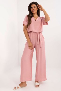 Spodnie Komplet Model DHJ-KMPL-3301.63 Light Pink - Italy Moda Italy Moda