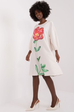 Sukienka Model DHJ-SK-18808-1.34 Ecru - Italy Moda Italy Moda