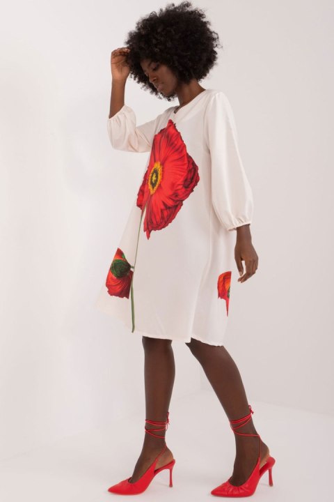 Sukienka Model DHJ-SK-18808.39 Ecru - Italy Moda Italy Moda