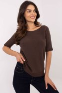 Sweter Damski Model DHJ-SW-9316.02P Dark Brown - Italy Moda Italy Moda