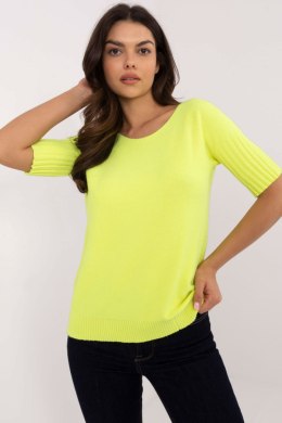 Sweter Damski Model DHJ-SW-9316.02P Fluo Yellow - Italy Moda Italy Moda