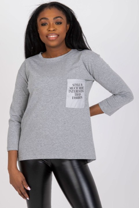 Bluzka Model EM-BZ-N612.64P Grey - Ex Moda Ex Moda Bluzka Model EM-BZ-N612.64P Grey - Ex Moda Ex Moda