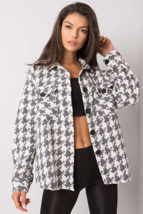 Koszula Damska Model EM-KS-178.34 White/Grey - Ex Moda Ex Moda