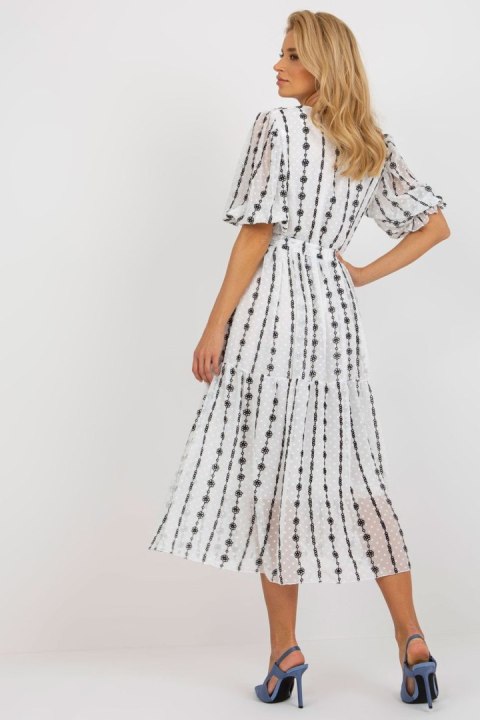 Sukienka Model LK-SK-508963-1.38 White/Black - Lakerta Lakerta Sukienka Model LK-SK-508963-1.38 White/Black - Lakerta Lakerta