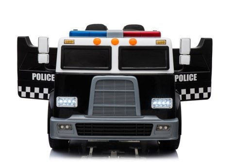 Samochód Policyjny Na Akumulator Czarny Radiowóz LL911 LEAN CARS Samochód Policyjny Na Akumulator Czarny Radiowóz LL911 LEAN CARS