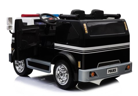 Samochód Policyjny Na Akumulator Czarny Radiowóz LL911 LEAN CARS Samochód Policyjny Na Akumulator Czarny Radiowóz LL911 LEAN CARS