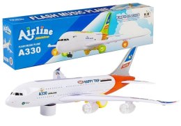 Samolot Świeci Gra Jeżdżący Napęd Bump n Go 45 cm LEAN Toys