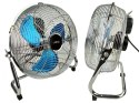 Wentylator Vento Cyrkulator Podłogowy 30 cm 55W Chromowany LEAN Toys