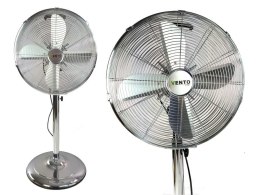 Wentylator Vento Podłogowy 40 cm 50W INOX Chromowany LEAN Toys