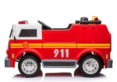 Wóz Strażacki na Akumulator Czerwony Dla Dzieci Pilot LL911 LEAN CARS Wóz Strażacki na Akumulator Czerwony Dla Dzieci Pilot LL911 LEAN CARS