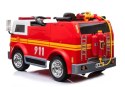 Wóz Strażacki na Akumulator Czerwony Dla Dzieci Pilot LL911 LEAN CARS Wóz Strażacki na Akumulator Czerwony Dla Dzieci Pilot LL911 LEAN CARS