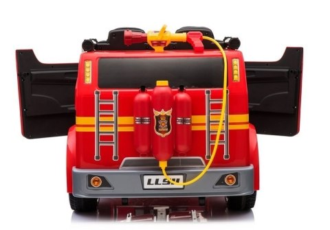 Wóz Strażacki na Akumulator Czerwony Dla Dzieci Pilot LL911 LEAN CARS Wóz Strażacki na Akumulator Czerwony Dla Dzieci Pilot LL911 LEAN CARS
