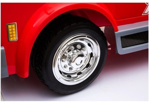 Wóz Strażacki na Akumulator Czerwony Dla Dzieci Pilot LL911 LEAN CARS Wóz Strażacki na Akumulator Czerwony Dla Dzieci Pilot LL911 LEAN CARS