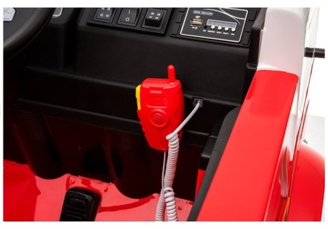 Wóz Strażacki na Akumulator Czerwony Dla Dzieci Pilot LL911 LEAN CARS Wóz Strażacki na Akumulator Czerwony Dla Dzieci Pilot LL911 LEAN CARS