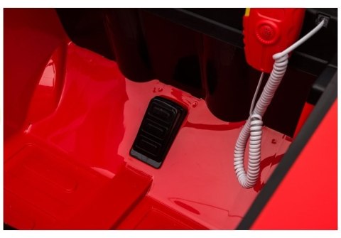 Wóz Strażacki na Akumulator Czerwony Dla Dzieci Pilot LL911 LEAN CARS Wóz Strażacki na Akumulator Czerwony Dla Dzieci Pilot LL911 LEAN CARS