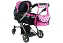 Wózek dla lalek Alice Głęboki, Spacerówka 2w1 Alice