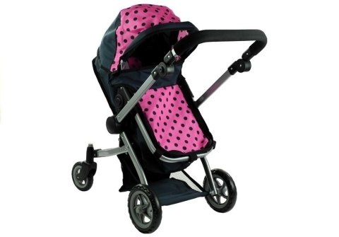 Wózek dla lalek Alice Głęboki, Spacerówka 2w1 Alice