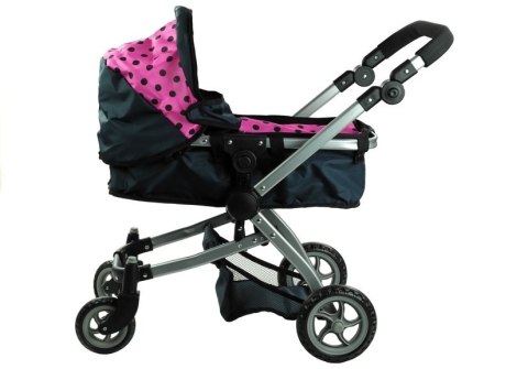 Wózek dla lalek Alice Głęboki, Spacerówka 2w1 Alice