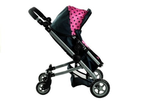 Wózek dla lalek Alice Głęboki, Spacerówka 2w1 Alice