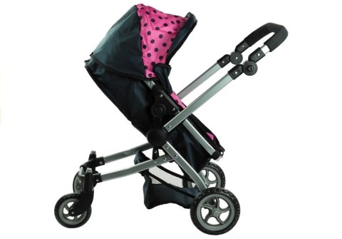 Wózek dla lalek Alice Głęboki, Spacerówka 2w1 Alice