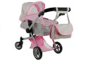 Wózek dla lalek Alice Głęboki, Spacerówka 2w1 Alice