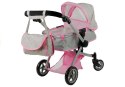 Wózek dla lalek Alice Głęboki, Spacerówka 2w1 Alice