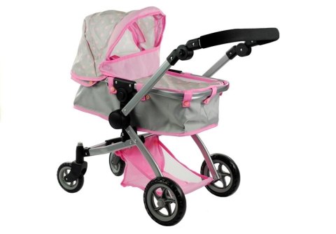Wózek dla lalek Alice Głęboki, Spacerówka 2w1 Alice