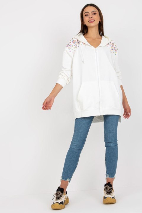 Bluza Damska Model RV-BL-8057.53 Ecru - Rue Paris Rue Paris Bluza Damska Model RV-BL-8057.53 Ecru - Rue Paris Rue Paris
