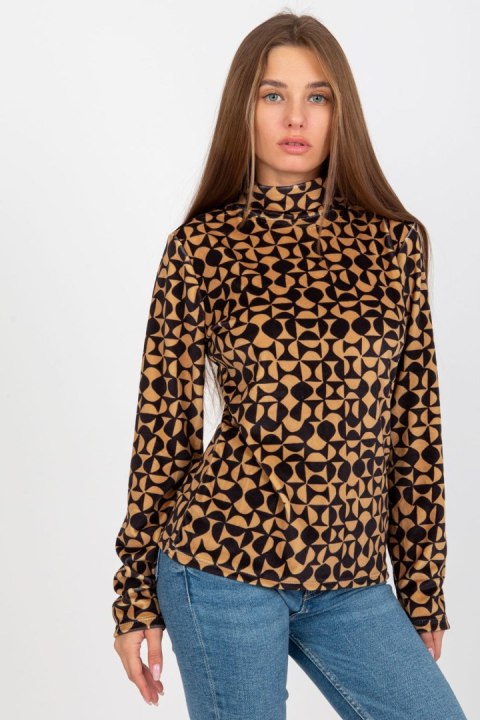 Bluzka Model RP-BZ-8187-2.06 Camel - Rue Paris Rue Paris Bluzka Model RP-BZ-8187-2.06 Camel - Rue Paris Rue Paris