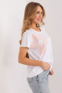 Bluzka Model RV-BZ-9628.26X White/Pink - Rue Paris Rue Paris