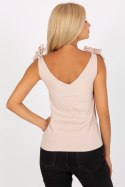 Koszulka Top Model WN-TP-1705.69 Light Beige - Rue Paris Rue Paris