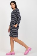 Sukienka Model LO-SK-LK-259.00X White/Navy - Rue Paris Rue Paris