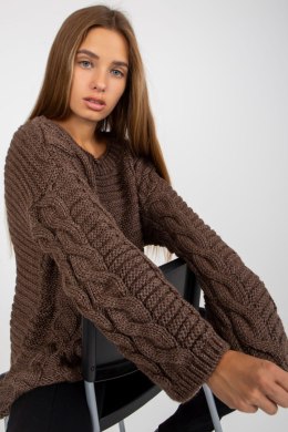 Sweter Damski Model LC-SW-8044.06X Brown - Rue Paris Rue Paris
