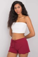 Szorty Damskie Model RV-SN-6628.95 Bordo - Rue Paris Rue Paris