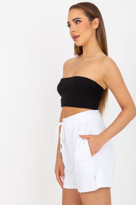 Szorty Damskie Model RV-SN-7995.14 White - Rue Paris Rue Paris Szorty Damskie Model RV-SN-7995.14 White - Rue Paris Rue Paris