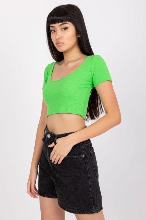 T-shirt Damski Model RV-TS-7537.52 Light Green - Rue Paris Rue Paris T-shirt Damski Model RV-TS-7537.52 Light Green - Rue Paris Rue Paris