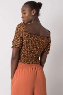 Bluzka Model RO-BZ-2516-8.28 Black/Yellow - Rue Paris Rue Paris