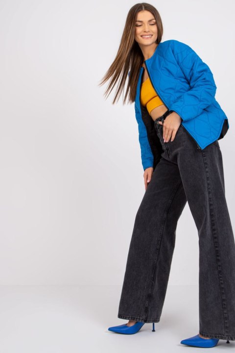 Kurtka Damska Model RV-KR-002.00P Dark Blue - Rue Paris Rue Paris Kurtka Damska Model RV-KR-002.00P Dark Blue - Rue Paris Rue Paris