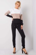 Spodnie Komplet Model RV-KMPL-5971.05 Black/Beige - Rue Paris Rue Paris