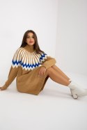 Sukienka Model LC-SK-0098.37X Camel - Rue Paris Rue Paris