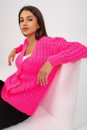 Sweter Kardigan Model LC-SW-8036.74P Fluo Pink - Rue Paris Rue Paris