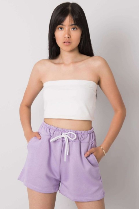Szorty Damskie Model RV-SN-6700.20X Light Violet - Rue Paris Rue Paris Szorty Damskie Model RV-SN-6700.20X Light Violet - Rue Paris Rue Paris