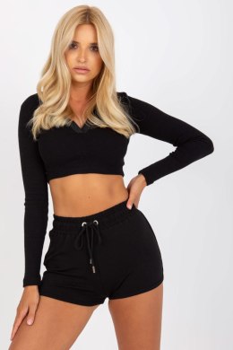 Szorty Damskie Model RV-SN-7996.96 Black - Rue Paris Rue Paris