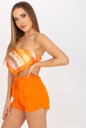 Szorty Damskie Model RV-SN-7996.96 Orange - Rue Paris Rue Paris