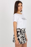 T-shirt Damski Model RV-TS-5650.07P White/Black - Rue Paris Rue Paris