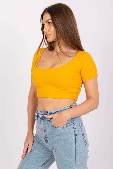T-shirt Damski Model RV-TS-7537.52 Light Orange - Rue Paris Rue Paris T-shirt Damski Model RV-TS-7537.52 Light Orange - Rue Paris Rue Paris