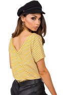 T-shirt Damski Model TP-TS-5480.97P White/Yellow - Rue Paris Rue Paris