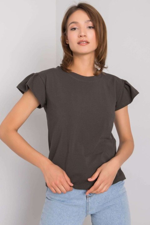 Bluzka Model RV-BZ-6724.69 Dark Khaki - Rue Paris Rue Paris