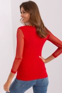 Bluzka Model RV-BZ-7839.88P Red - Rue Paris Rue Paris